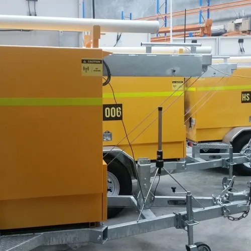 hawk-spotter trailers ready for deployment