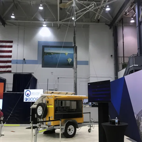 Trailer on display at US Technology Show