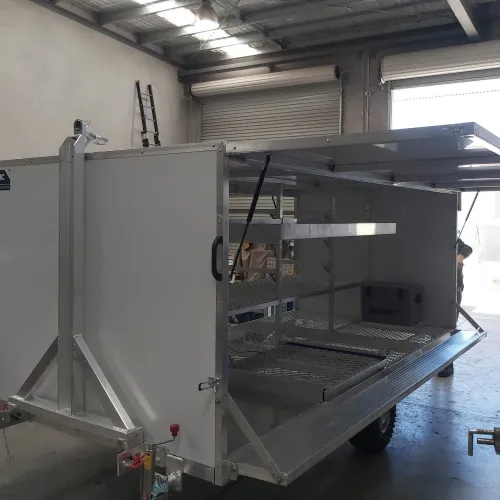 Custom Beach Arena Trailer with foldable drawbar