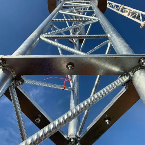 GL450 lattice tower connection
