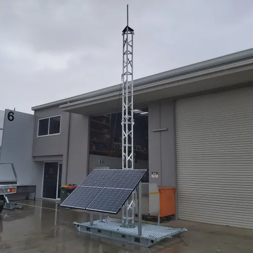 AL340 7m tower on steel skid