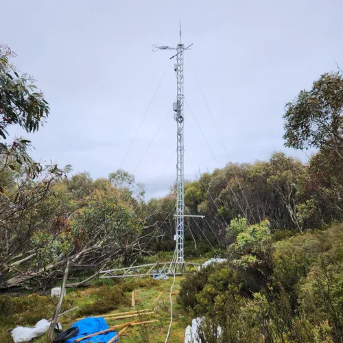 AL340 Deployable Lattice Tower in the Australian bush