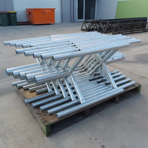 GC76 4-Sector Headframes stacked for shipment