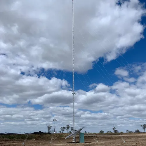 AL340 40m guyed lattice tower, by Field Solutions