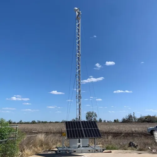 10m Skid Mounted AL340 Lattice Tower installed by FSG