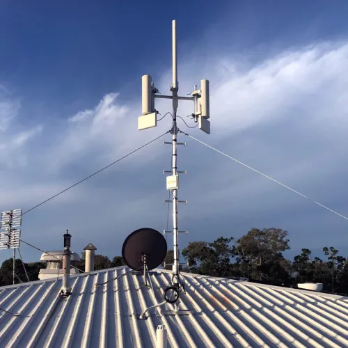 4m AT60 pegged mast with Cambium wireless