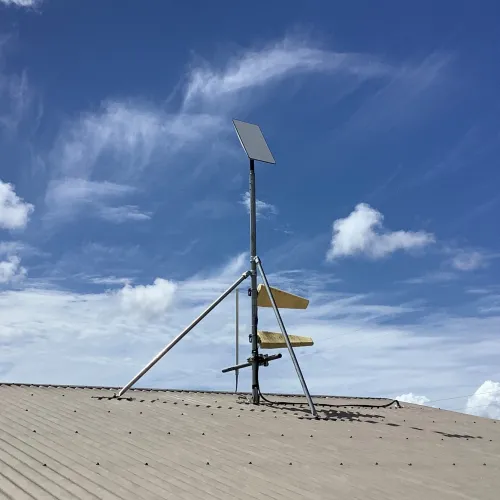 Starlink 2m collared roof mast installed by Daniel Lauder