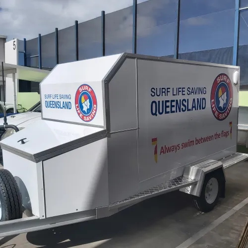 An on road all-aluminium board trailer