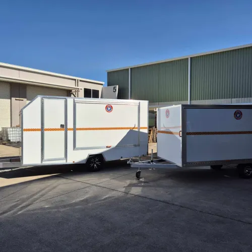 Broulee SLSC new Nipper trailer and Custom Beach Trailer