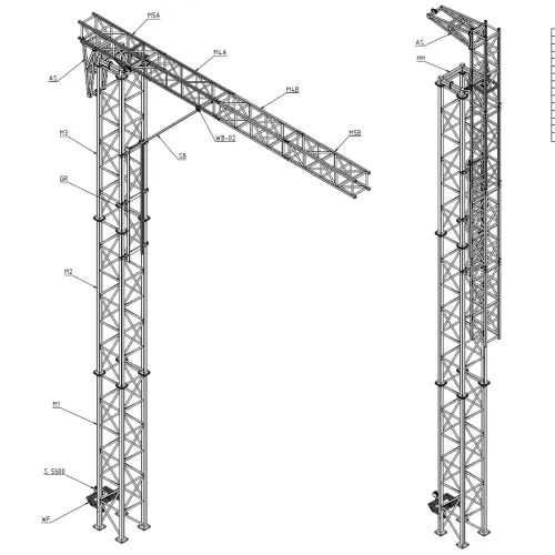Freestanding Gantry tower designed for Orica Mining Fragtrack
