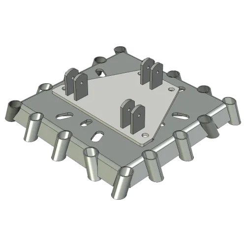 AL340 hinging base plate tower adapter for S600 surefoot