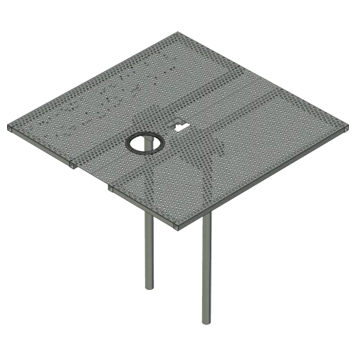 Aluminium Isolation Screen for RM Winch Up Retractable Masts
