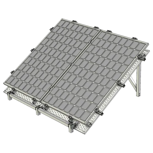 2 Panel solar frame for AMT modular system