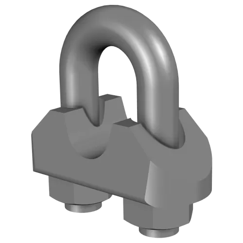 Wire Rope Grip galvanised or stainless - perspective view