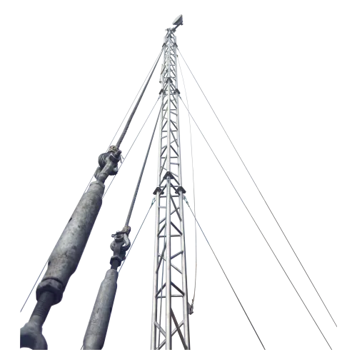 AL340 lattice tower guyed mast aluminium