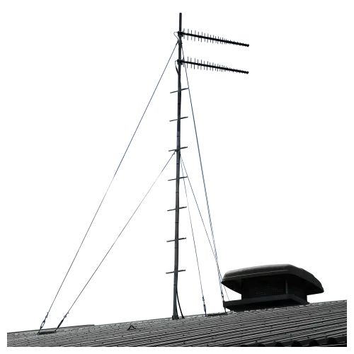 APAC GP48 galvanised steel climbable guyed roof mast