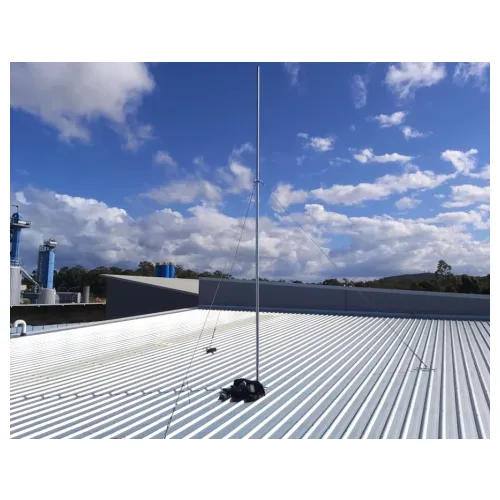 GG48 guyed steel roof mast up to 6m