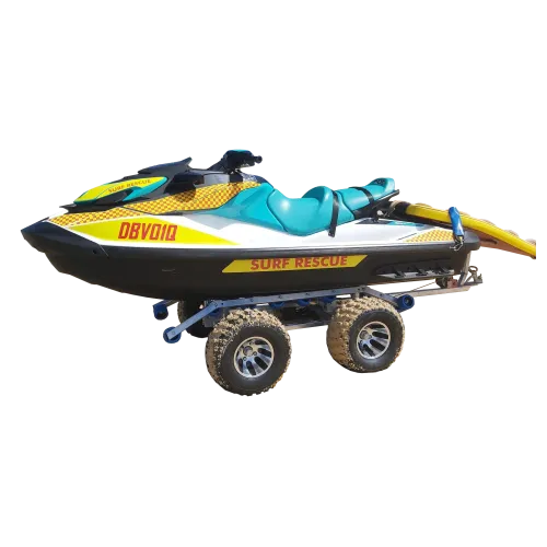 APAC Aluminium RWC Launch Dolly with jetski