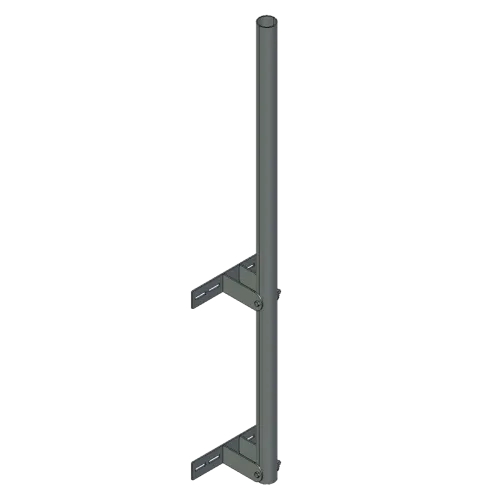 APAC GM76W Galvanised Steel Wall Mount Mast, 76 mm Pole, 2m - Main Image (AP-WM-GM76W-2)