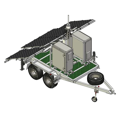 APAC dual axle AMT trailer 4-panel slide out solar