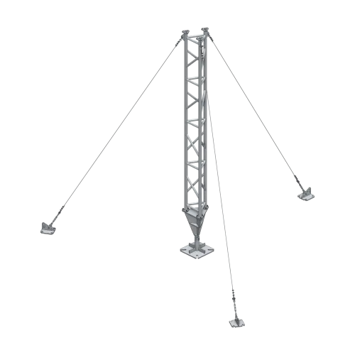 AL340 Ground Mounted Tower Guyed Mast