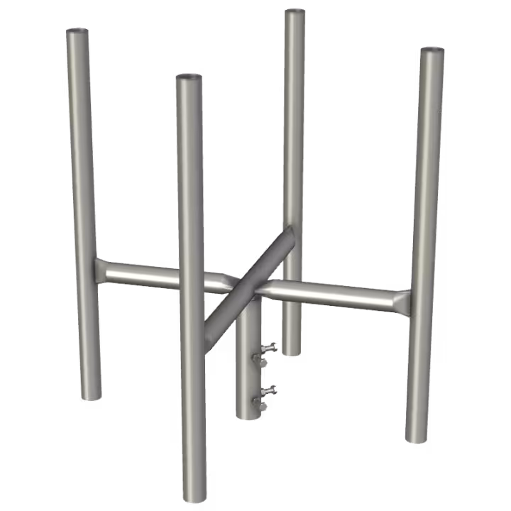 APAC GC48 Series Galvanised Steel Headframe, 4 Sector - Main Image (100-AP-GC48-HF4)