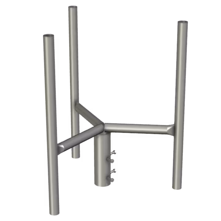 APAC GC76 Series Galvanised Steel Headframe, 3 Sector - Main Image (100-AP-GC76-HF3)