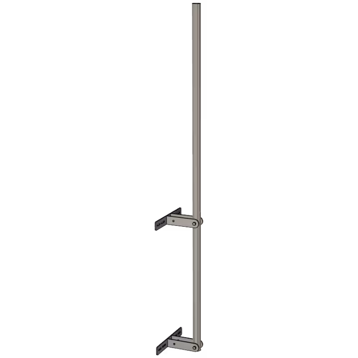 APAC GM48W Galvanised Steel Wall Mounted Mast, 48mm Pole - Main Image (100-AP-WM-GM48W-2)