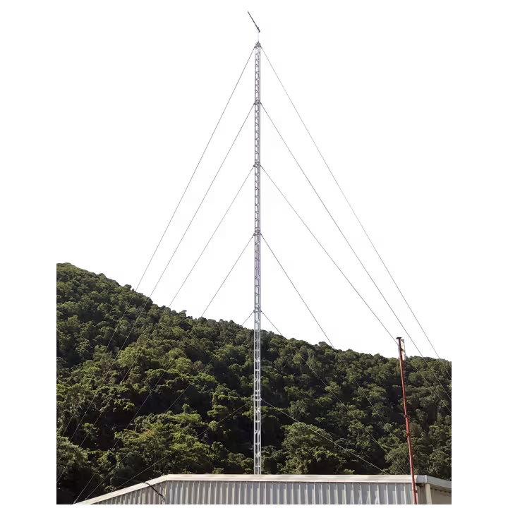 AL220 18m aluminium lattice tower roof mounted