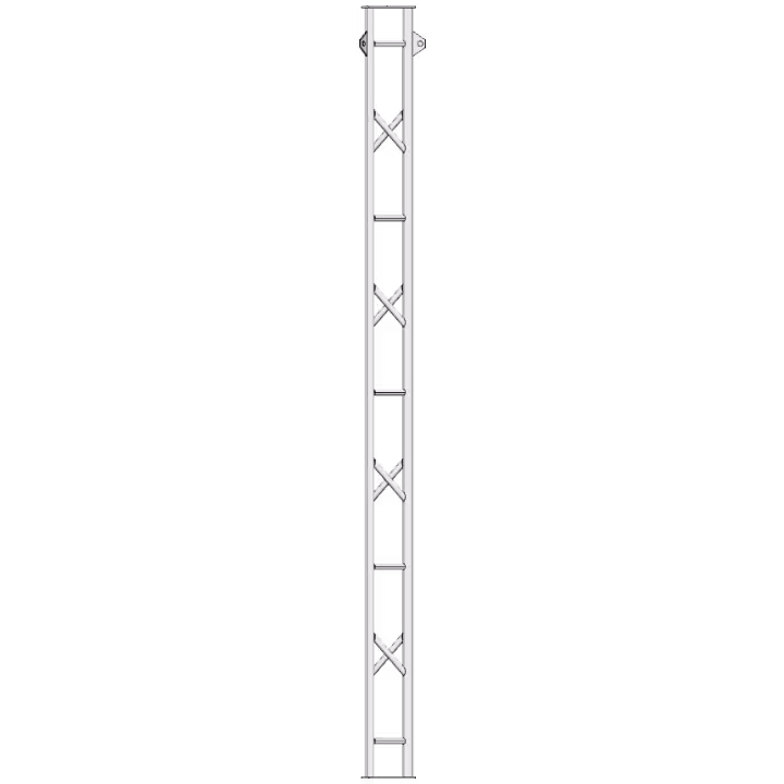 AL220 aluminium lattice module modular tower section SIDE VIEW