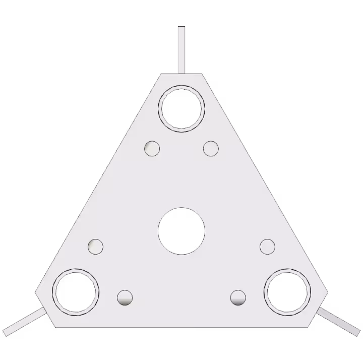 AL220 aluminium lattice module modular tower section TOP VIEW
