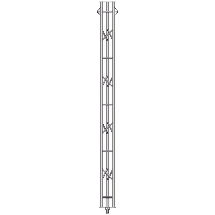 AL220 Aluminium lattice tower module base section front view