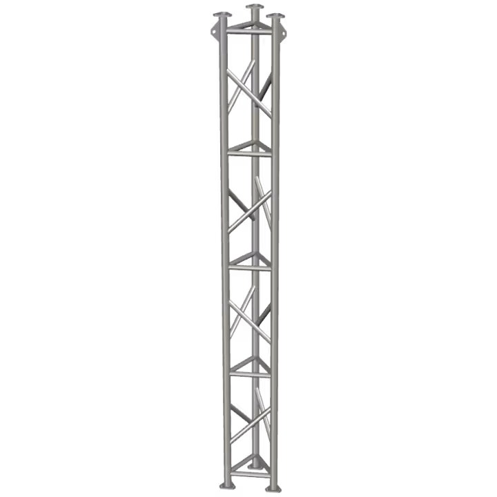 AL340 Aluminium Lattice Tower Module 3.1m section - perspective view