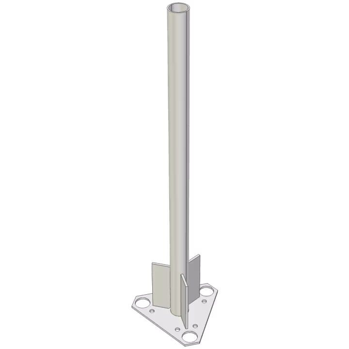AP-AL220-HF1 Aluminium roof tower spigot headframe mounting tube