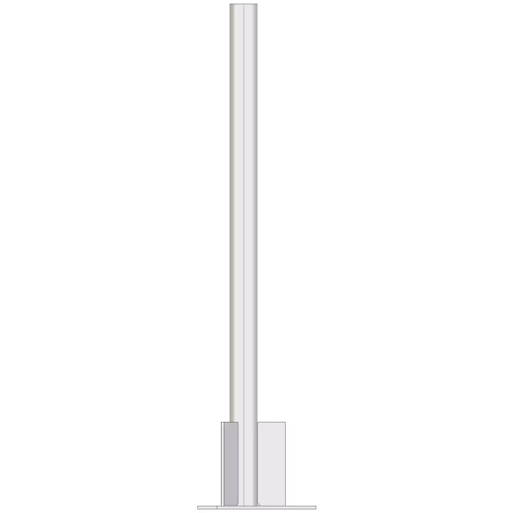 AP-AL220-HF1 Aluminium roof tower spigot headframe side view