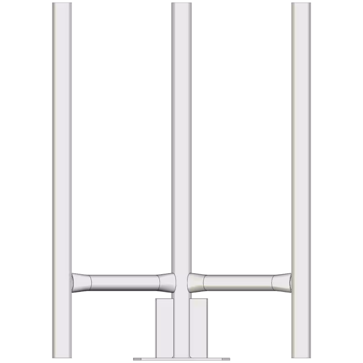 AL220 3-sector headframe - front view
