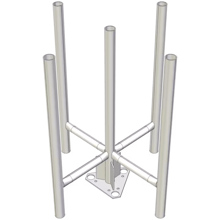 AL220 Four Sector headframe for aluminium tower