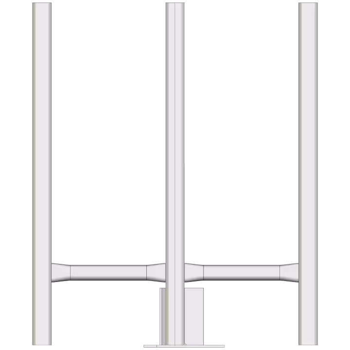 APAC AL220 Four Sector Headframe - Side View
