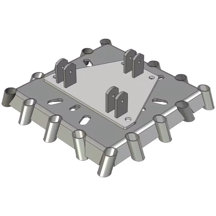 AL340 hinging base plate tower adapter for S600 surefoot