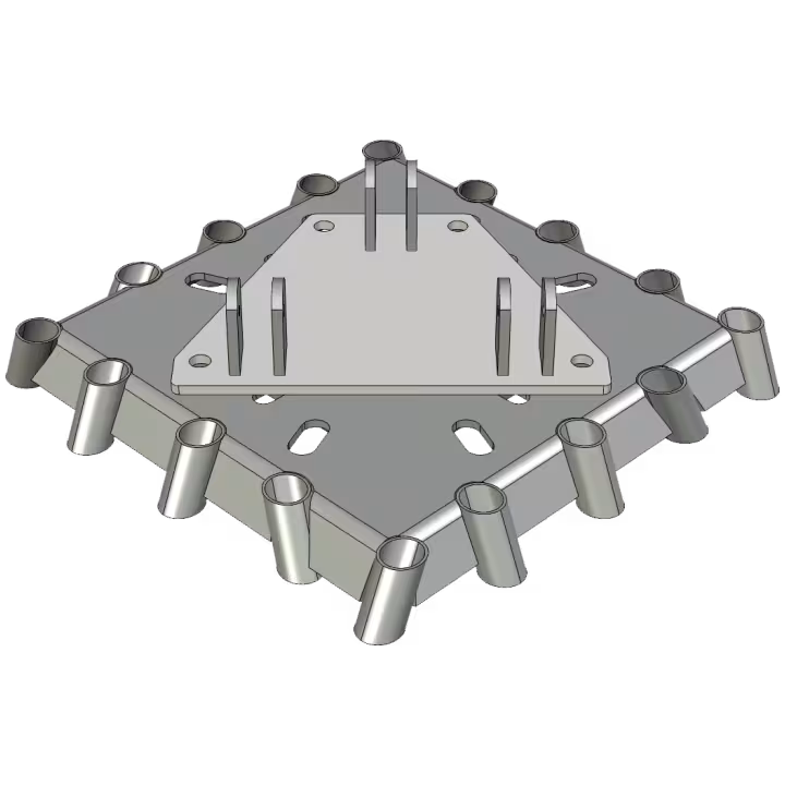 AL340 hinging base plate tower adapter for S600 surefoot - alternative mounting angle