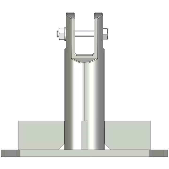 S400 Billet Base Plate for AL220 and AL340 towers - Front View