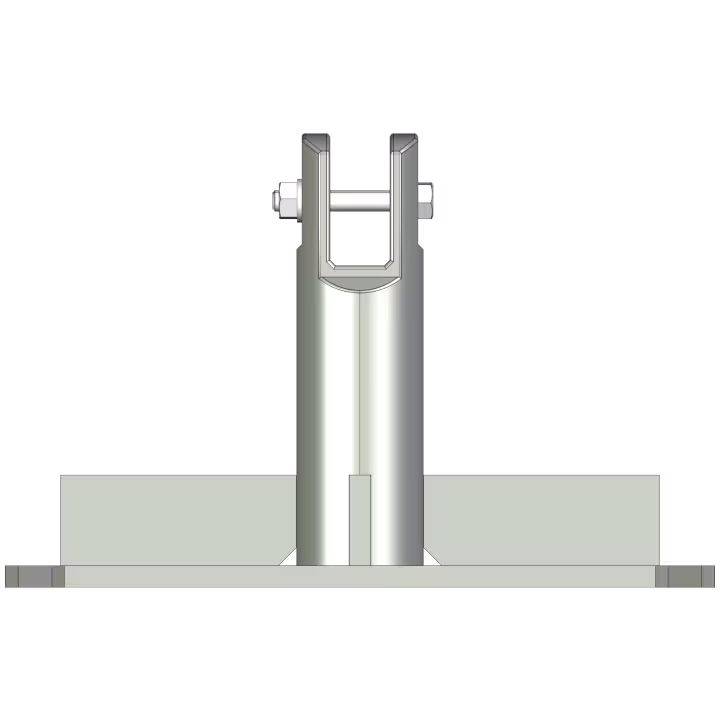 S600 billet base plate for AL220 and AL340 tower series - Front View