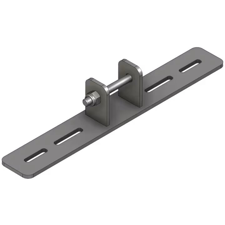 GC48 centre base plate stainless foot plate - perspective view