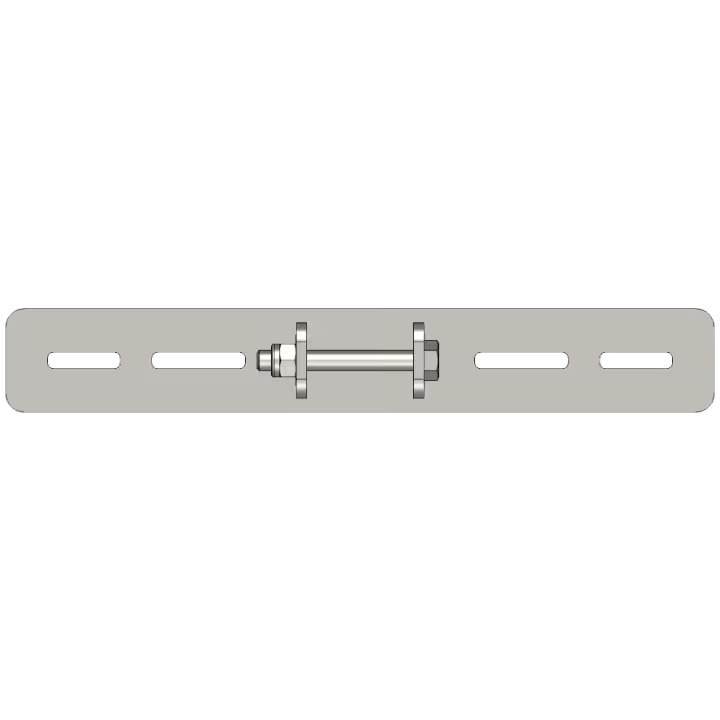 GC48 centre base plate stainless foot plate - top view