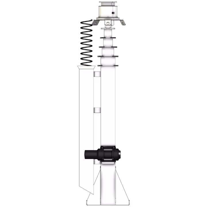 Retractable Mast Rotator - Front View