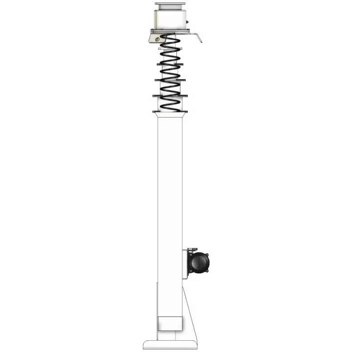 Retractable Mast Rotator - Side View