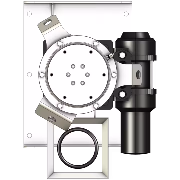 Retractable Mast Rotator - Top View