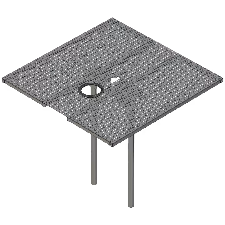 Aluminium Isolation Screen for RM Winch Up Retractable Masts