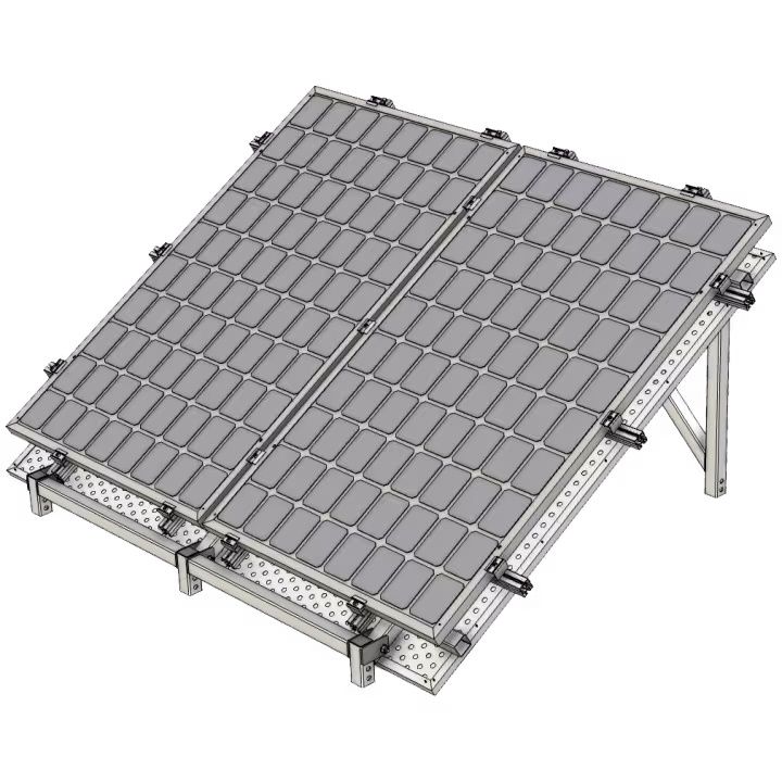 2 Panel solar frame for AMT modular system