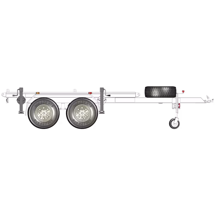 Dual Axle AMT Trailer - Side View